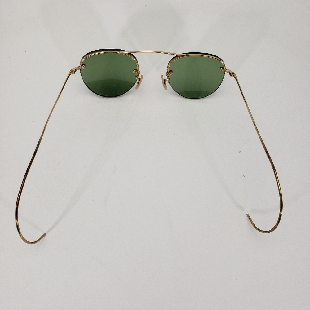 Vintage B&L Bausch & Lomb 12K Gold Filled Sunglasses Rimway Ful-Vue /w Case - Picture 3 of 11